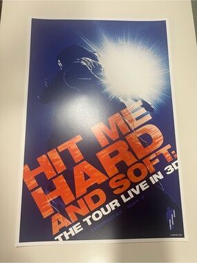 billie eilish hit me hard and soft tour poster